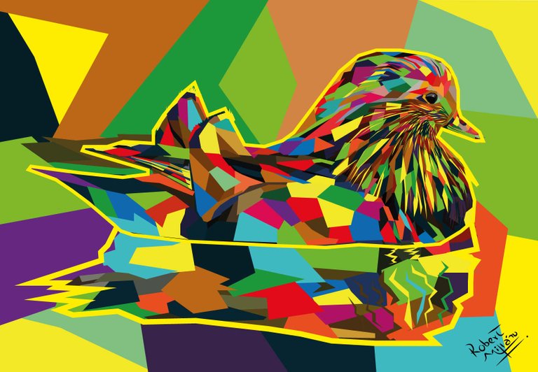 Pato Mandarin Wedha Pop Art.jpg