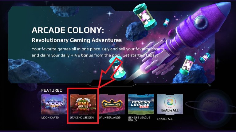Stake House Den Game Listed on Arcade Colony, Play Freely and Have Fun