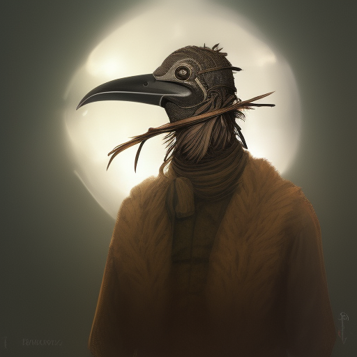 00003-1542833561-rpg! profile! portrait of humanoid bird on white background, beak, feathers, beautiful clothes, d _ d, plague doctor, intricate,.png