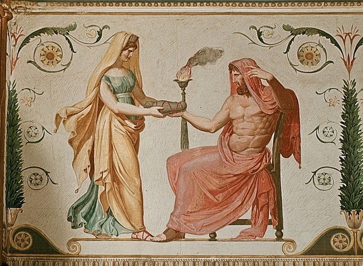 Cronos and Rhea by Karl Friedrich Schinkel - Karl Friedrich Schinkel; 1781-1841, Public domain, attraverso Wikimedia Commons.