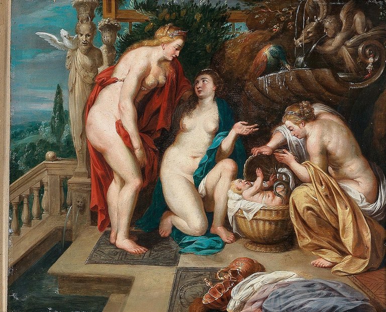 The Daughters of Cecrops Finding the Child Erichthonius. (1640) - Circle of Peter Paul Rubens , Public domain, via Wikimedia Commons.