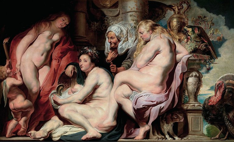 Erichtonius. (1617) - Jacob Jordaens, Public domain, via Wikimedia Commons.