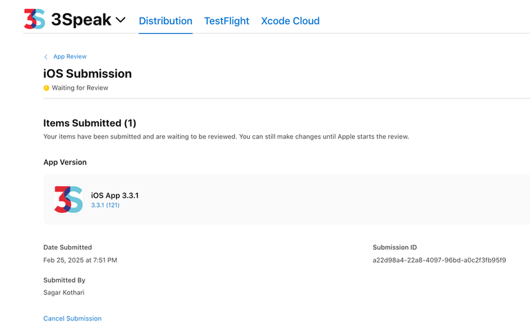 AppStore Submission