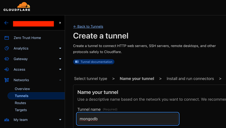 Name your tunnel