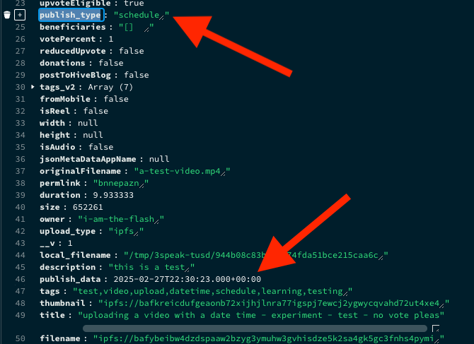 mongodb document values