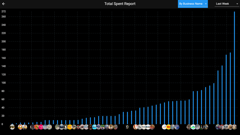 Total Spending Report By Businesses