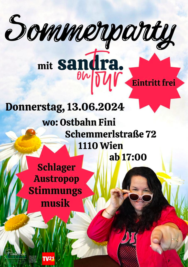 Sommerparty im Ostbahn Fini mit Sandra-on-Tour 🤟🤟🤟