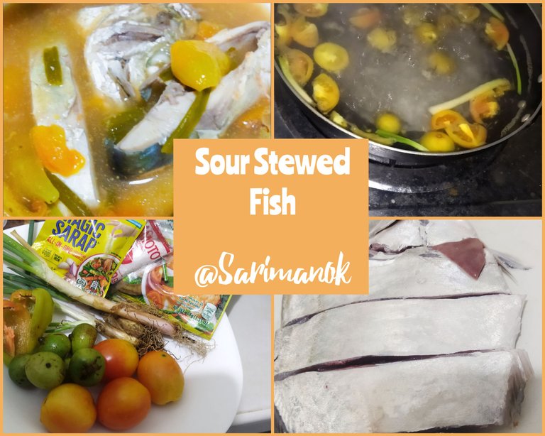 Delicious Sour Stewed Fish or Fish Sinigang on a Rainy Day