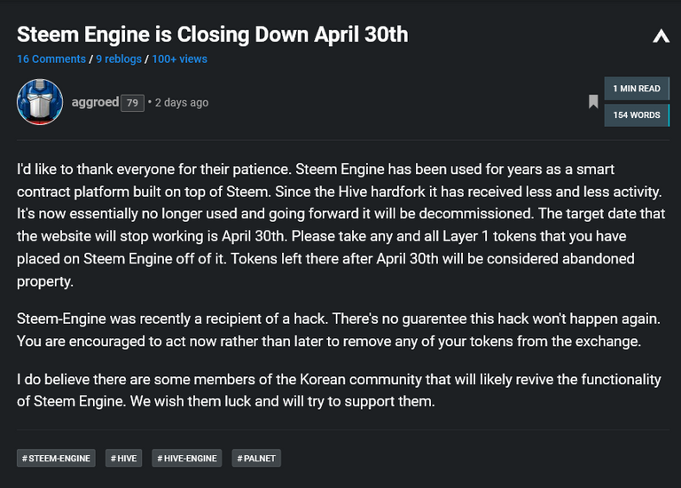 Screenshot 2023-03-03 at 20-45-26 Steem Engine is Closing Down April 30th PeakD.png