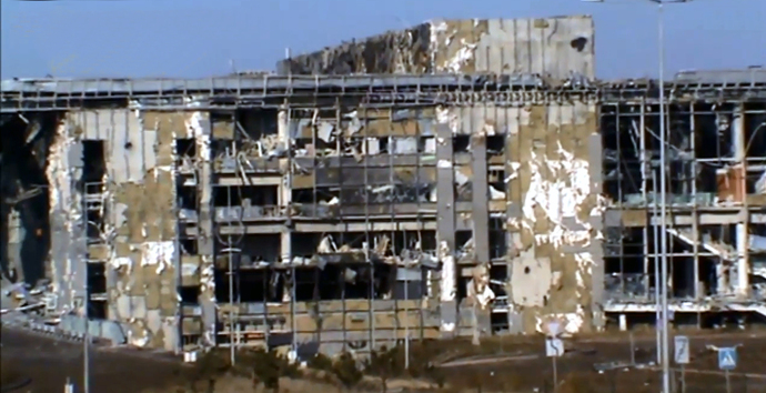 The ruins of the terminal. October 9, 2014. Photo Source - Wikimedia