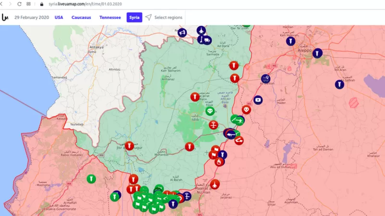 The map of the war in Syria has been Liveuamap's most popular map for five years