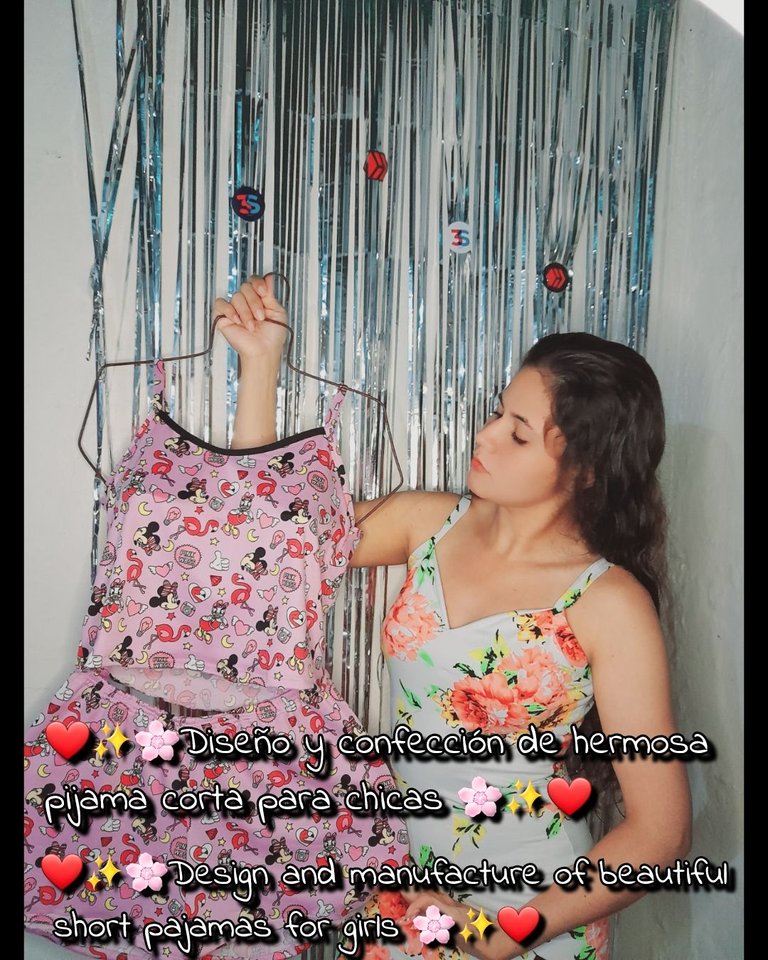 ❤️✨️🌸Diseño y confección de hermosa pijama corta para chicas 🌸✨️❤️//❤️✨️🌸Design and manufacture of beautiful short pajamas for girls 🌸✨️❤️