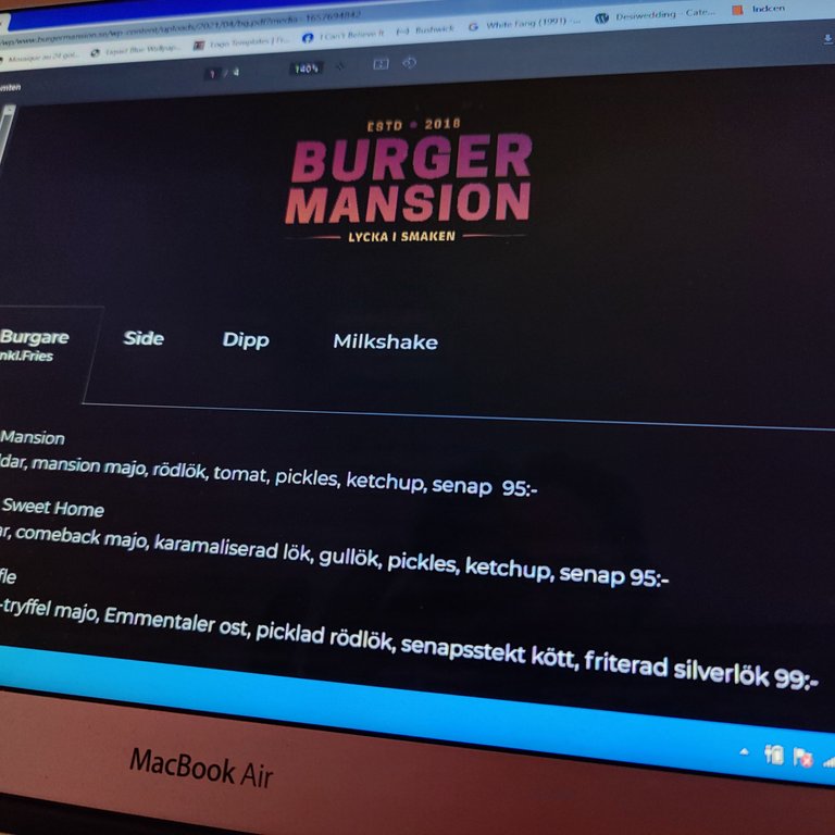 Menu prices in PDF and on their website are not updated) Photo taken by Shahzad Ansari