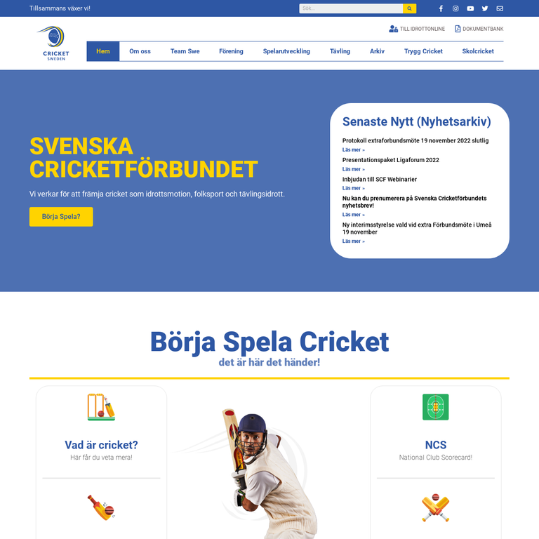 Svenska Cricketförbundet – Swedish Cricket Federation