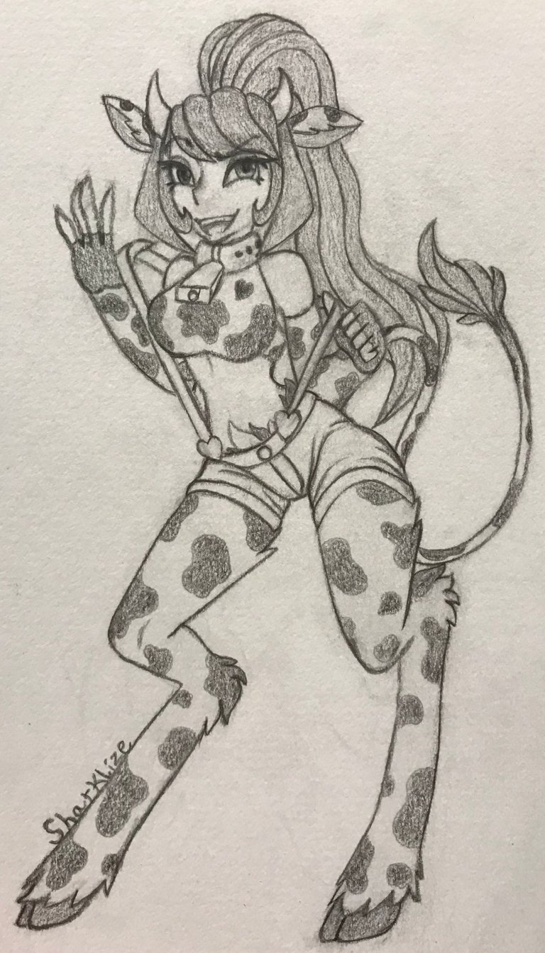 Cow Monster Girl by Sharklize.jpg