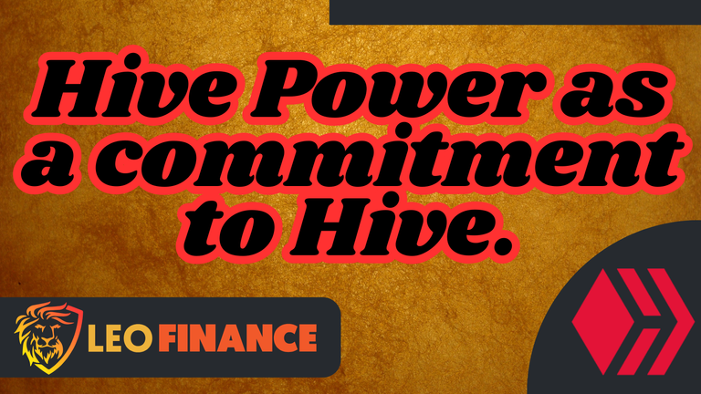 [ENG/PT-BR] Hive Power as a commitment to Hive.