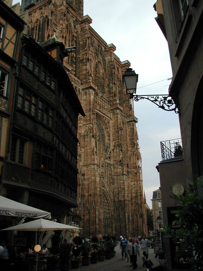 216-Closer to the very large church in Strasbourg.JPG