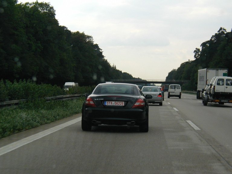 206-New Mercedes SLK on Autobahn.JPG