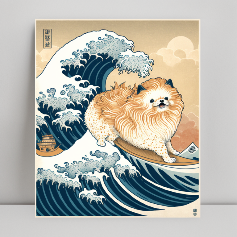 ShinoXL_cute_hokusai_Pomeranian_riding_waves_ukiyo-e_miyazaki_27f6f0f1-69e9-4e29-9439-aabfc6f95155.png