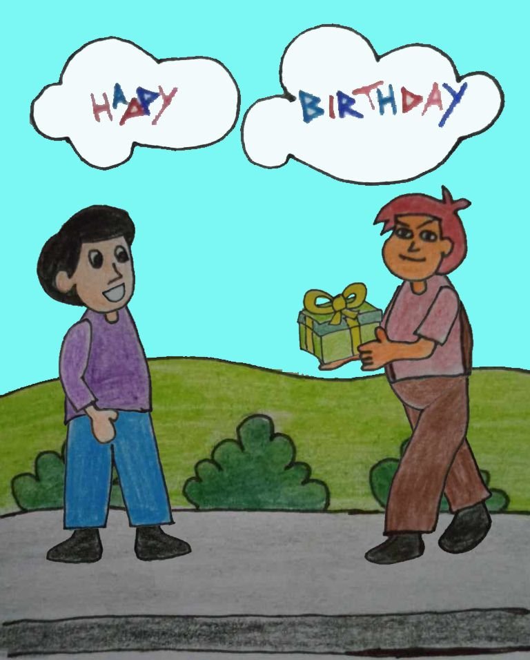 Birthday drawing