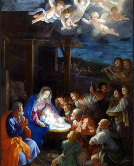 Adoration of the Shephers by Guido Reni.png