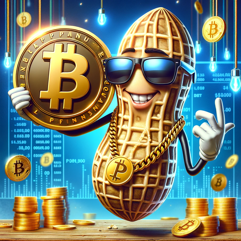 DALL·E 2024-01-23 11.06.53 - Create a satirical cryptocurrency advertisement featuring a cartoonish peanut character. The peanut character is wearing sunglasses, a gold chain, and.png