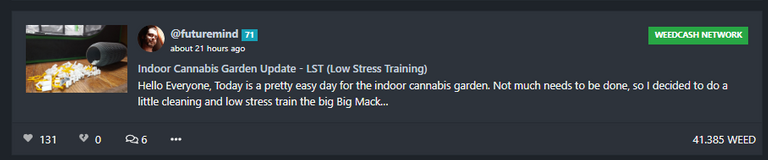 @futuremind Indoor Cannabis Garden Update - LST (Low Stress Training)