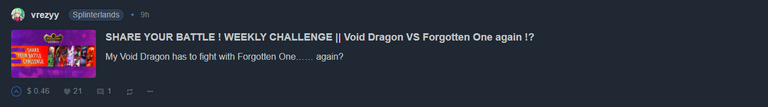 @vrezyy Void Dragon VS Forgotten One again !?