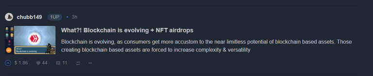 @chubb149- What?! Blockchain is evolving + NFT airdrops