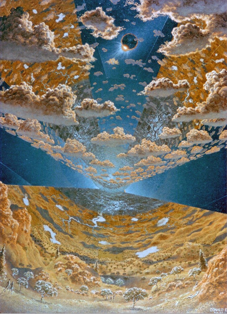 Interior View of L5 Torus Sphere Colony.  Space Colonization. Artwork by Don Davis ARC1975AC751920.jpg