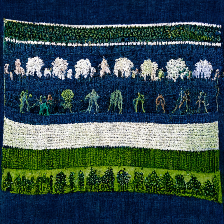 84b20d8e-0ba2-413d-b913-4a8ce229dfa5_John_Ashs_Username_for_Discord_a_hung_knitted_quilt_tapestry_of_a_landscape_of_nature_humans_in_harmony_with_nature_large_stitches_.png