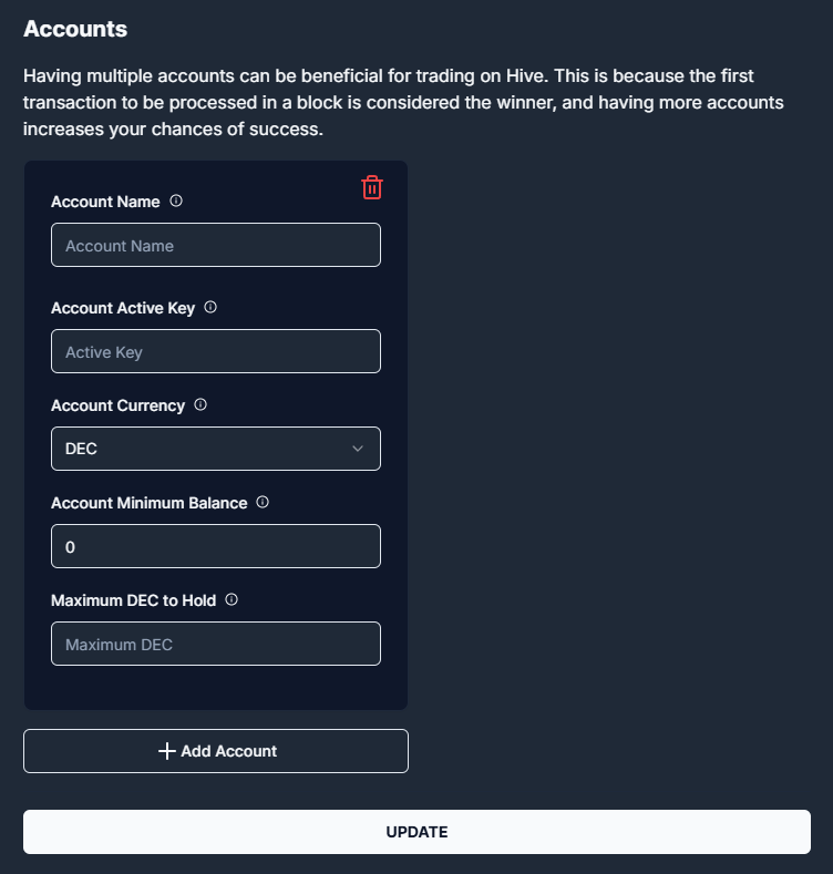 Account Settings