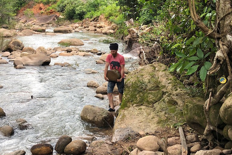 Rock Picking From River For Making Stairs! 🪨 🪜