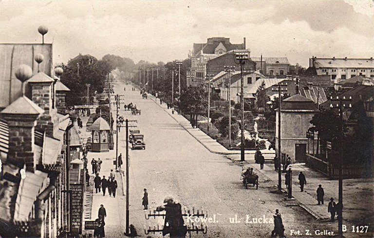 Ulica Łucka w Kowlu. Lata 1920–1930.