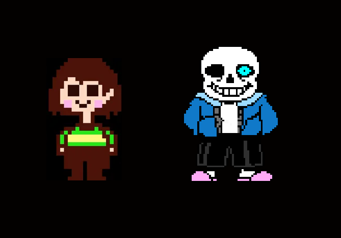 Chara and Sans OG.png