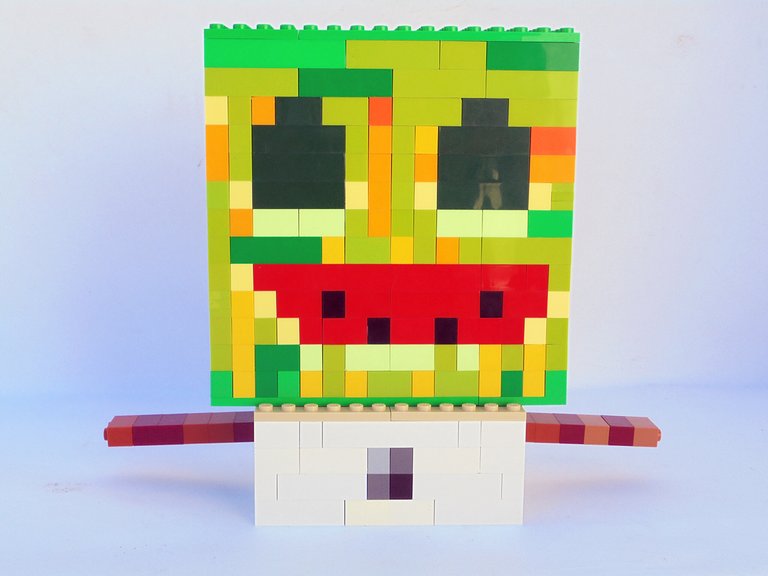 The Melon Golem Of Minecraft In Lego O Golem Melao Do Minecraft Em Lego Hive