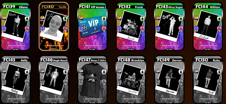 Fan Club cards