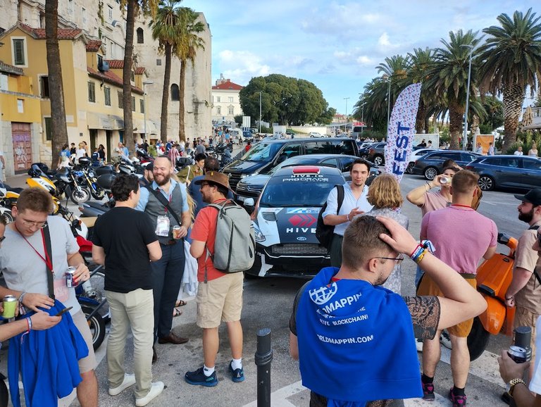 Hive rally car in Split