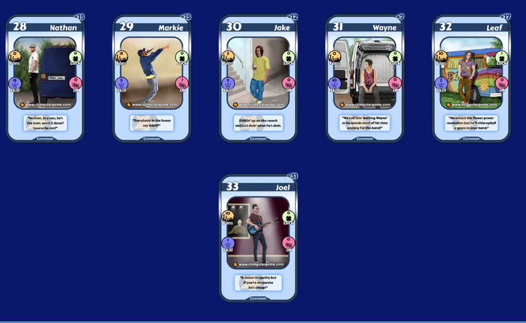  Rising Star Cards and old friends get together!