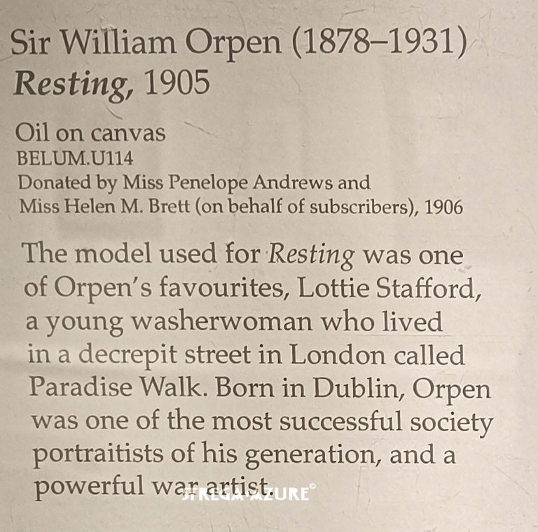 7.Sir William Orpen (1875 - 1931) 'Resting' (1905) oil on canvas_1.jpg