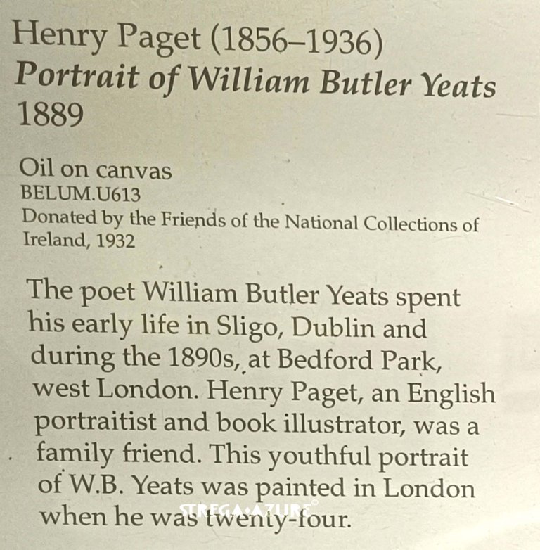 5.Henry Paget(1856 - 1936) Portrait of William Butler Yeats(1889) oil on canvas_1.jpg