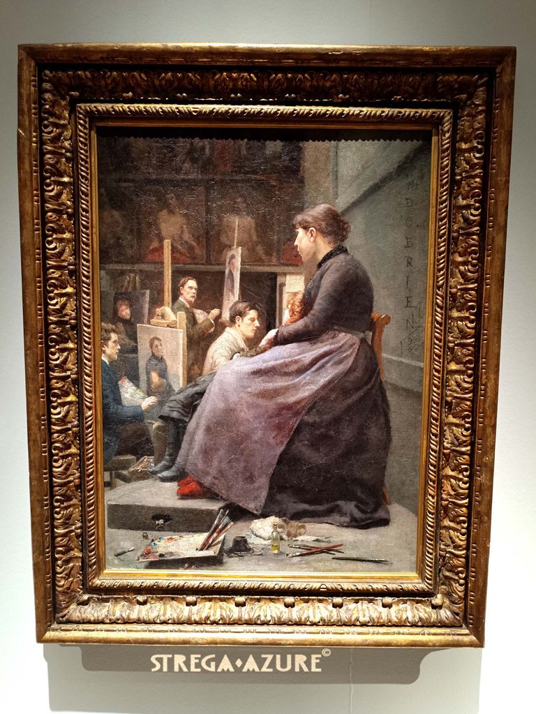 6.Dermod O'Brien (1865 - 1945) The Fine Art Academy, Antwerp (1890) oil on cavas.jpg