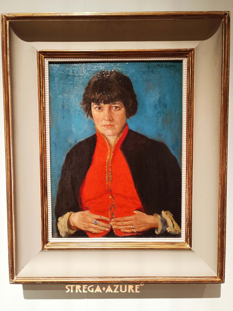 16.Margaret Clarke (1888 - 1961) 'Robin Redbreast' oil on canvas.jpg