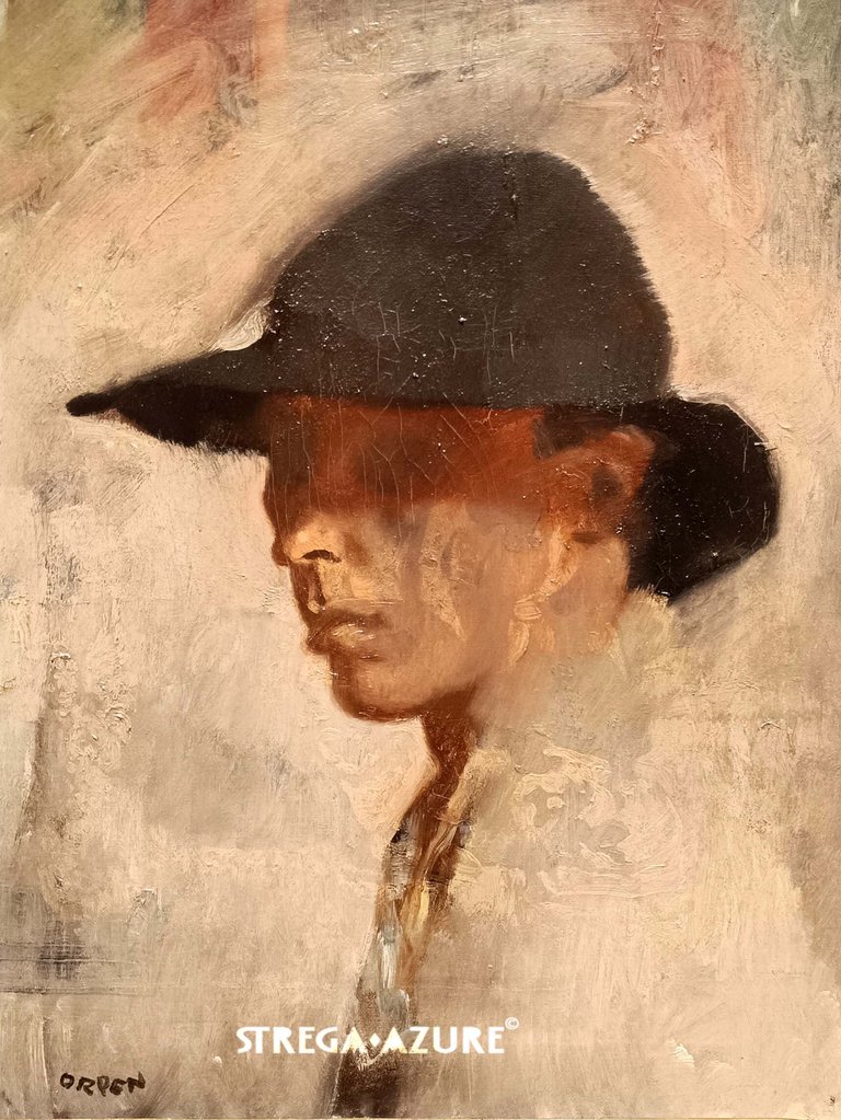 15.Sir William Orpen(1878 - 1931) 'Self Portrait (1905-10) oil on canvas_1.jpg