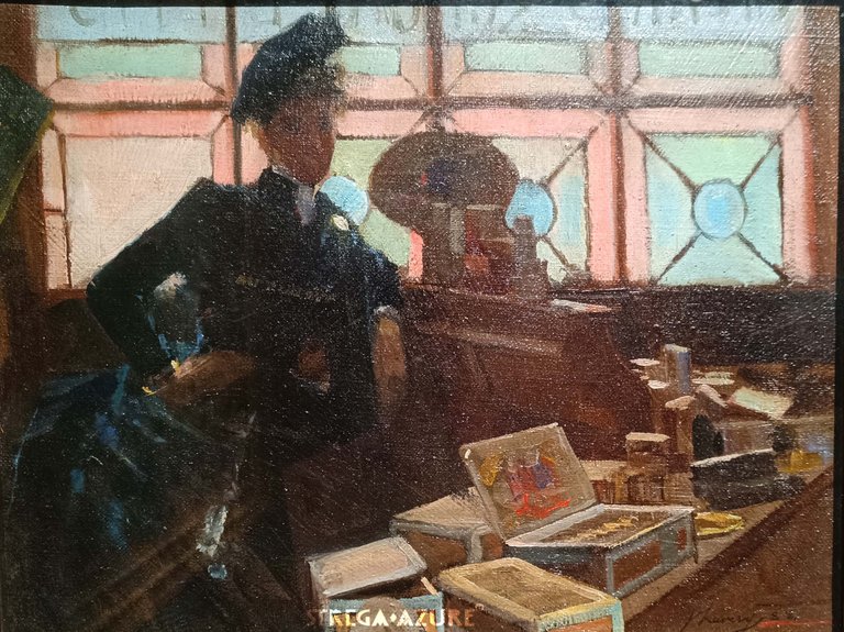 9. The Cigar Seller at the Glasgow Exhibition, 1888, oil on canvas, Collection Scobie Ward Esq_2.jpg