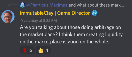 Arbitrage bots on the marketplace are not against the Terms of Service