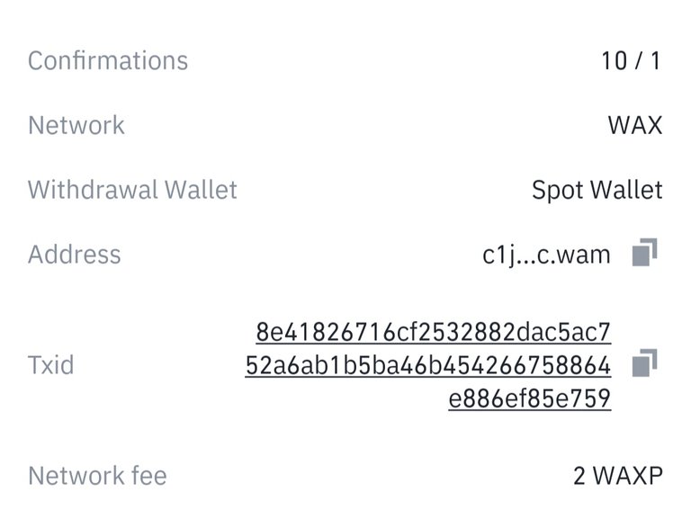 Transfer from Binance