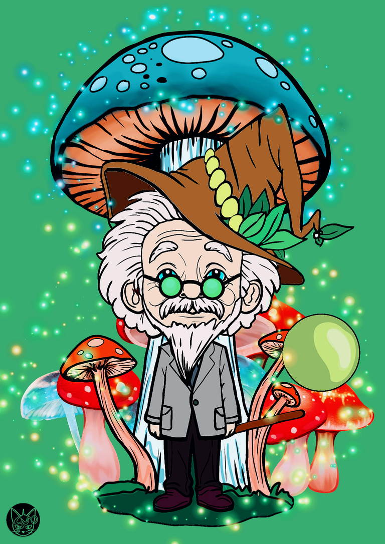 splinterlands fanart the wizard of Eastwood is Albert Einstein finish 3.png