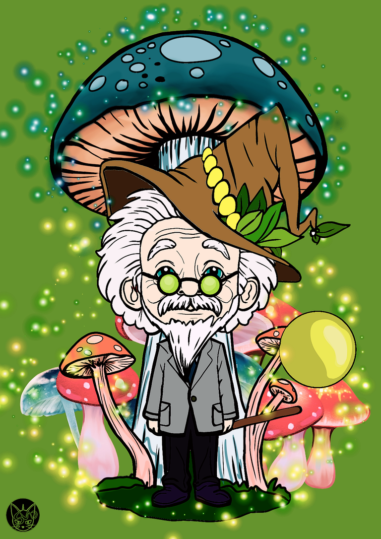 splinterlands fanart the wizard of Eastwood is Albert Einstein finish 2.png