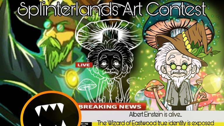 splinterlands fanart the wizard of Eastwood is Albert Einstein thumbnail.jpg